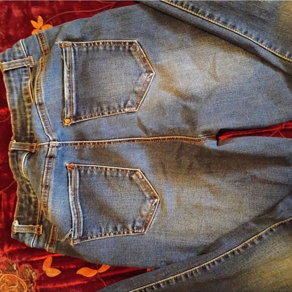 Wax Jean Blue Skinny Jeans with Distressed Details - Picture 2 of 13
